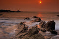 557024 Sunset From Ilfracombe Beach, Devon, England A4 Photo Print