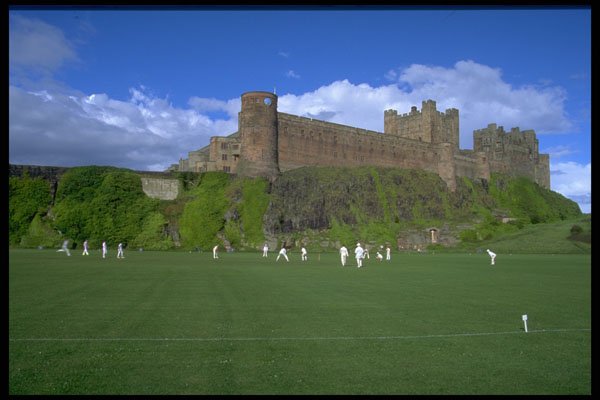 557028 British Cricket And Castle, England A4 Photo Print
