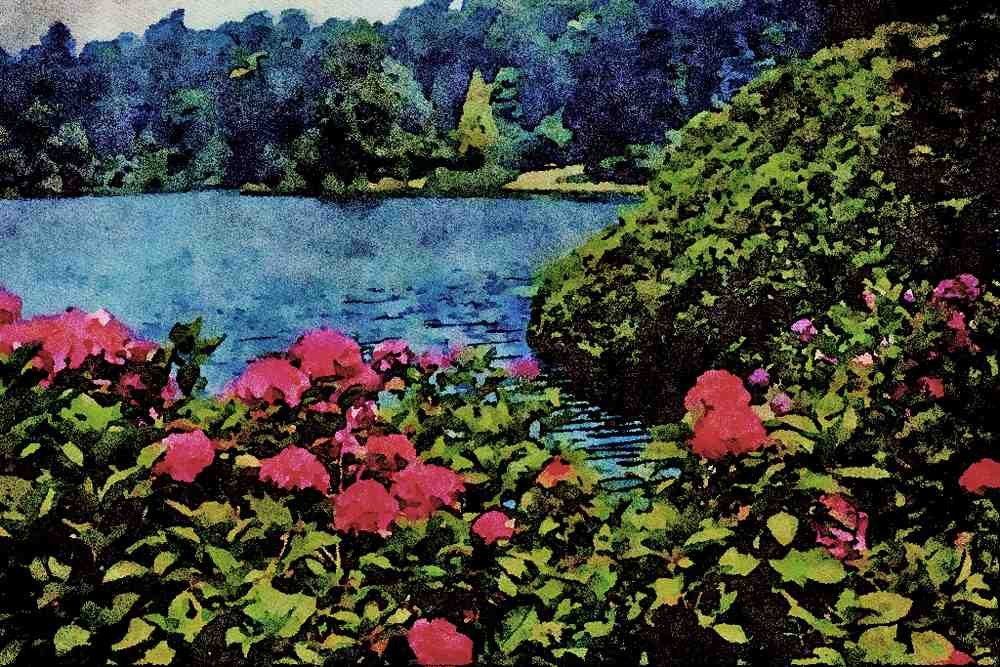 557032 English Lake, England A4 Limited Edition Watercolour Print