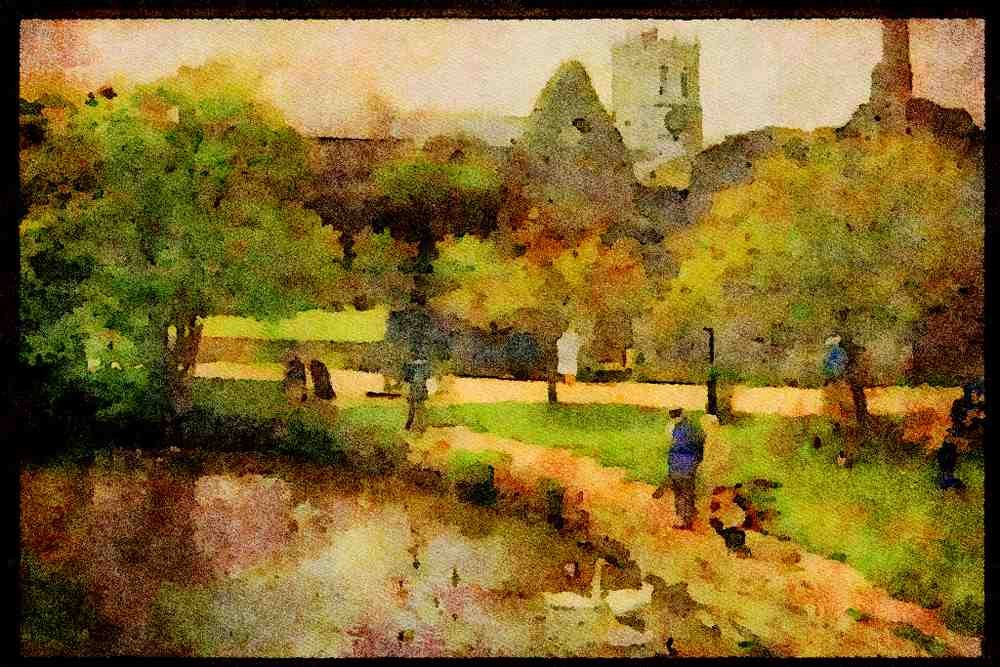 557035 Christchurch, Dorset, England A4 Limited Edition Watercolour Print