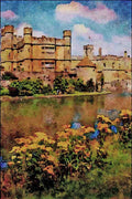 557042 Leeds Castle, Kent, England A4 Limited Edition Watercolour Print