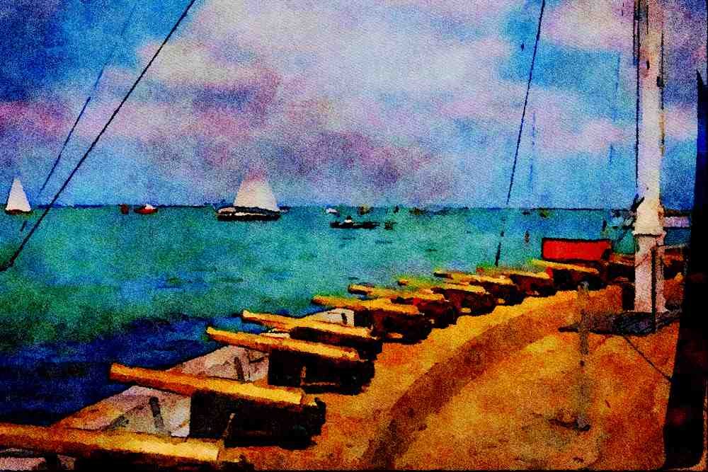 557043 Cowes, Isle Of Wight, England A4 Limited Edition Watercolour Print