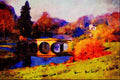 557044 Stourhead Garden, Wiltshire, England A4 Limited Edition Watercolour Print