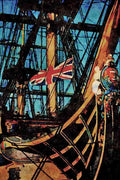 557046 The Victory, England A4 Limited Edition Watercolour Print