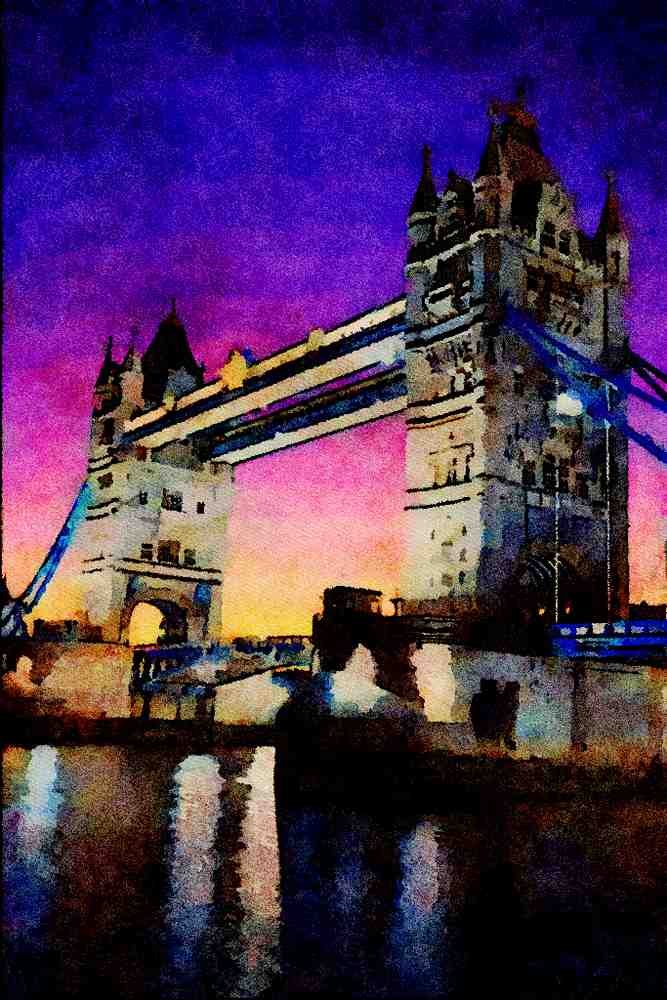 557054 Tower Bridge, London, England A4 Limited Edition Watercolour Print