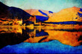 557058 Loch Awe And Kilchurn Castle, Scotland A4 Limited Edition Watercolour Print