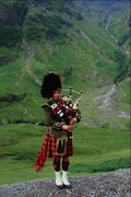 557061 Lone Piper, Scotland A4 Photo Print