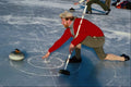 557075 Curling On Lake Of Monteith, Central Scotland A4 Photo Print