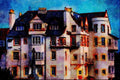 557078 Ramsay Gardens, Edinburgh, Scotland A4 Limited Edition Watercolour Print