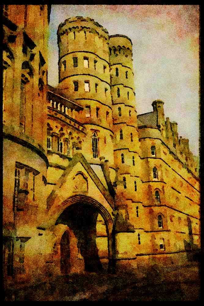 557085 Aberystwyth University, Wales A4 Limited Edition Watercolour Print