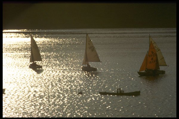 557088 Boats On Water, South Wales A4 Photo Print