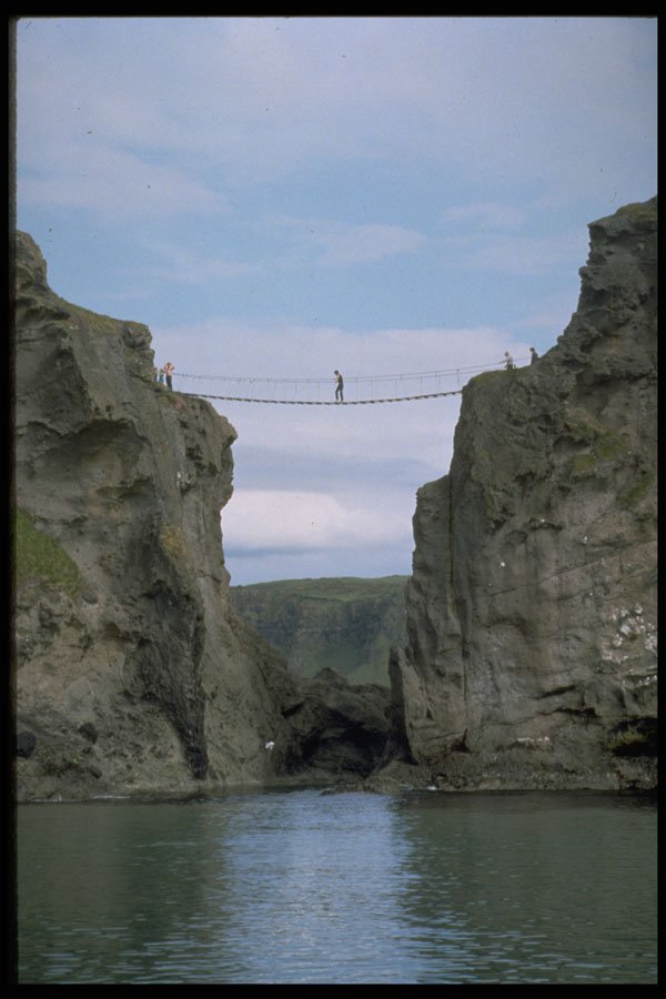 557093 Carrick a Rede Bridge, Carrickarade Isle, Northern Ireland A4 Photo Print