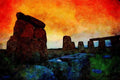 557095 Stonehenge, England A4 Limited Edition Watercolour Print