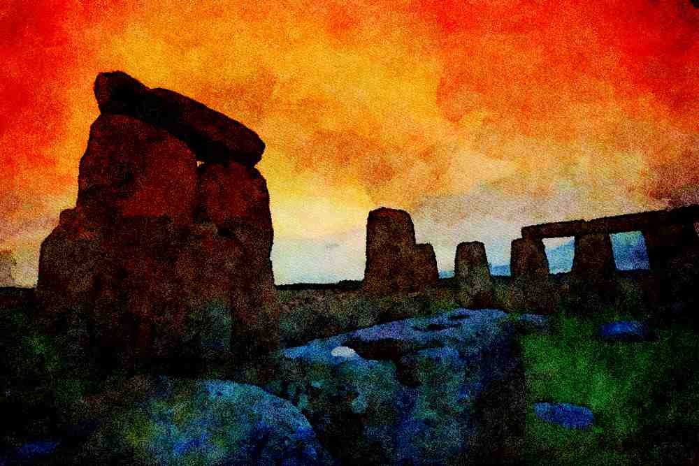 557095 Stonehenge, England A4 Limited Edition Watercolour Print