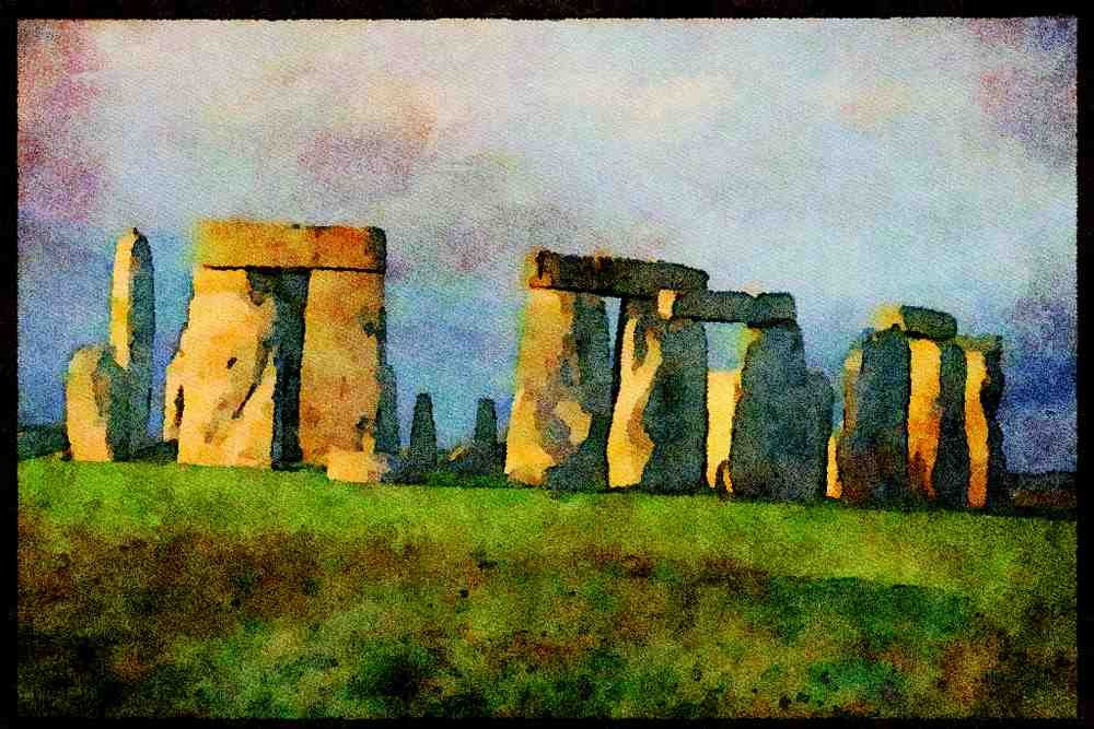 557096 Stonehenge, England A4 Limited Edition Watercolour Print