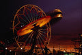 558021 Carnival Rides At Dusk, Pima County Fair, Arizona A4 Photo Print