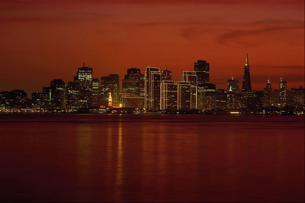 558028 Sunset Over San Francisco, California A4 Photo Print