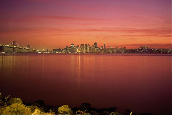 558029 Sunset Over San Francisco, California A4 Photo Print