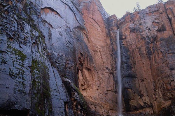 558035 Rain Induced Falls, Zion National Park, Utah A4 Photo Print