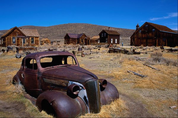 558046 Rusting Car, Bodie, California A4 Photo Print