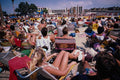 558048 Spectators At Volleyball Game, Redondo Beach, California A4 Photo Print