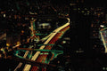 558083 Night Show Of Downtown Los Angeles, California A4 Photo Print