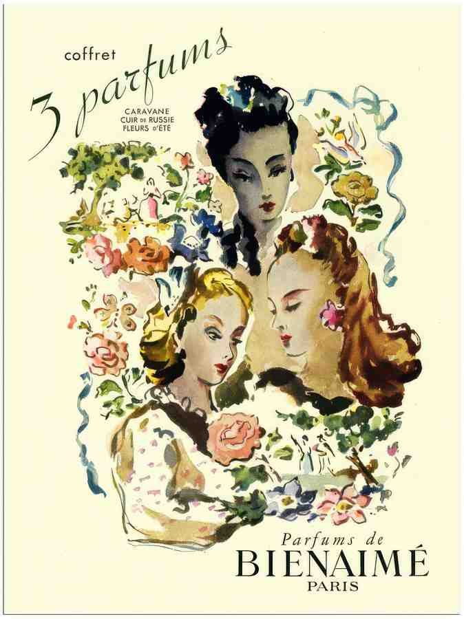 56 bienaime vintage perfume advert 2 Vintage Advert A4 Photo Print