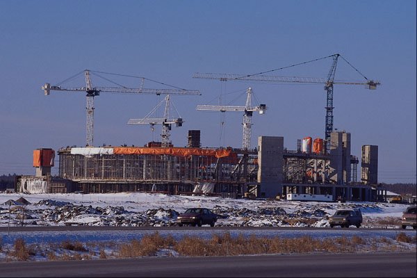 560001 Tower Cranes Hoisting Structural Steel A4 Photo Print
