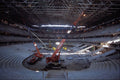 560007 Installing Catwalk In Truss System A4 Photo Print