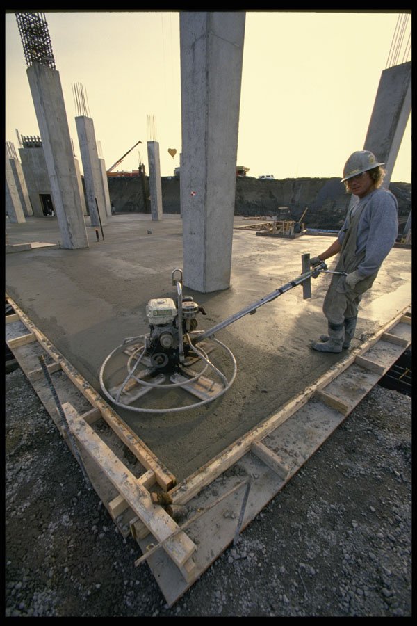 560016 Concrete Column Supports At Arena Level, August 1995 A4 Photo Print
