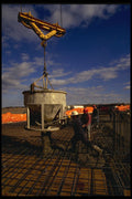 560017 Pouring Concrete Floor On The Main Concourse A4 Photo Print