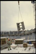 560020 Hoisting Materials To Upper Levels A4 Photo Print