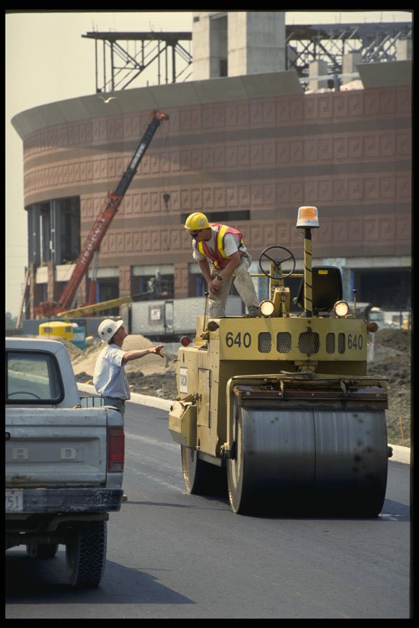 560030 Paving Underway A4 Photo Print