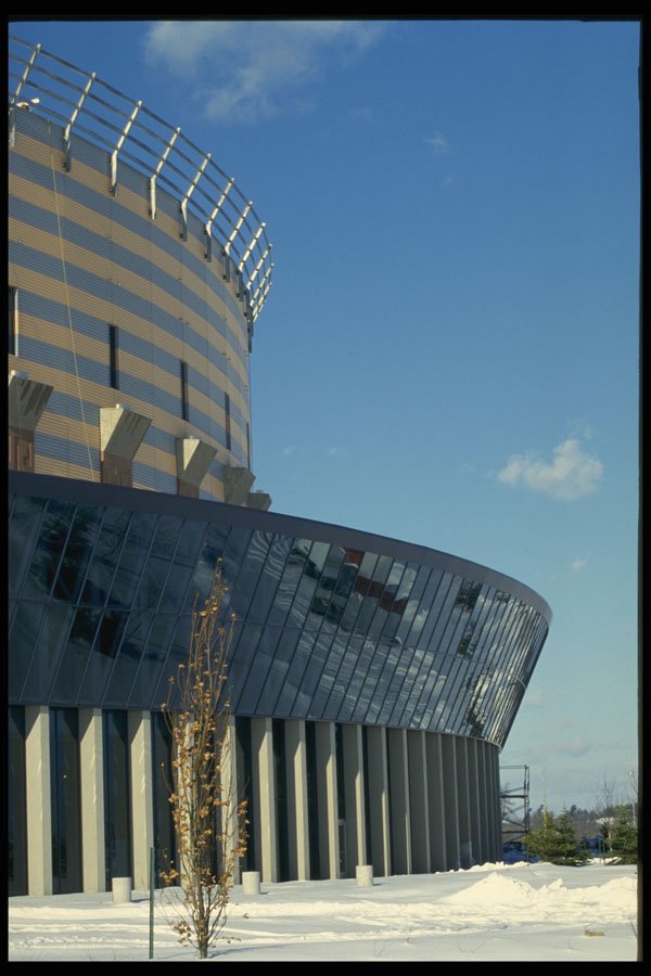 560038 30 foot Glass Curtain Wall, Weeks Before Opening A4 Photo Print