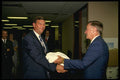 560043 Rod Bryden Congratulates Ian Malone After Financing Close A4 Photo Print