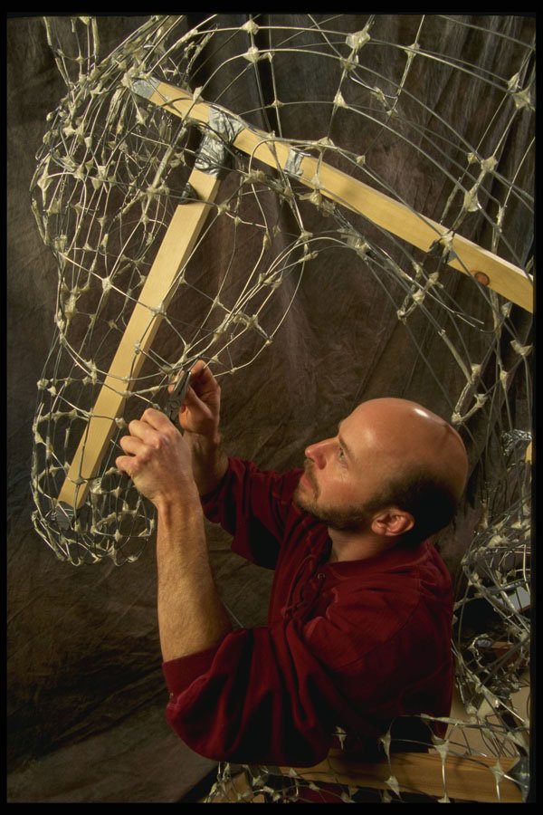 560051 Artist At Work On Pegasus A4 Photo Print