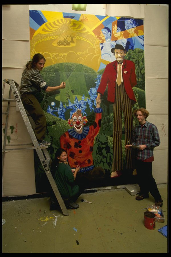 560055 Installing Mural A4 Photo Print