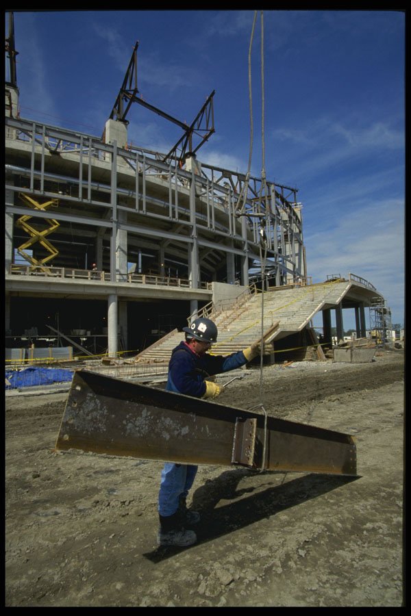 560062 Hoisting Steel High A4 Photo Print