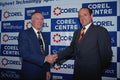 560074 Rod Bryden And Mike Cowpland, Press Conference Handshake A4 Photo Print