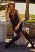 561011 Crystal In Black Vinyl A4 Photo Print