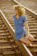 561030 Kimberly Waiting For A Train A4 Photo Print