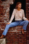 561039 Carrie Sitting In Window Of Abandoned Building A4 Photo Print