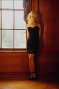 561065 Danielle Stands Waiting In Sequins A4 Photo Print