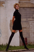 561088 Black Outfit With Tights A4 Photo Print