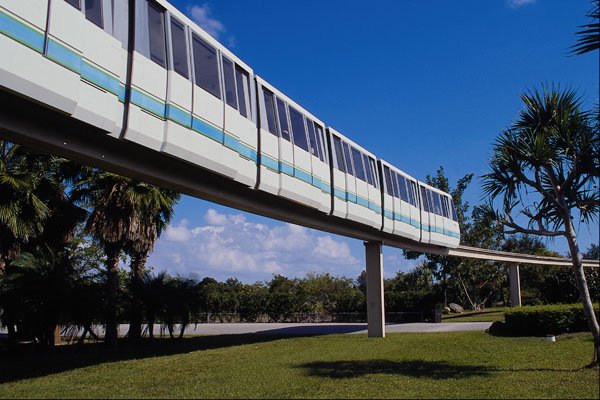 562079 State of the art Monorail A4 Photo Print