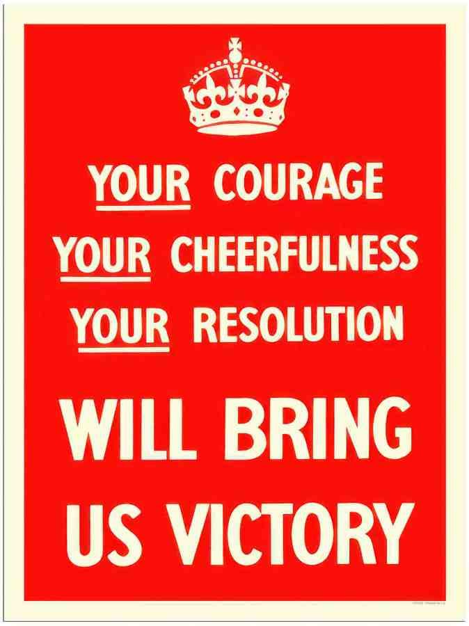 565 your courage war poster 2 Vintage Advert A4 Photo Print