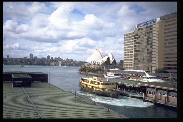 567004 Circular Quay And Bennelong Point, Sydney, Australia A4 Photo Print