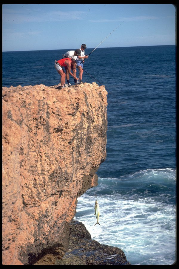 567052 Saltwater Fisherman, Indian Ocean, Western Australia A4 Photo Print