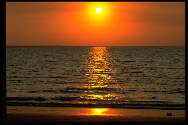 567063 Sunset, Mindil Beach, Darwin, Australia A4 Photo Print
