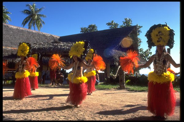 567066 Wedding Ceremonial Dance, Moorea, French Polynesia A4 Photo Print